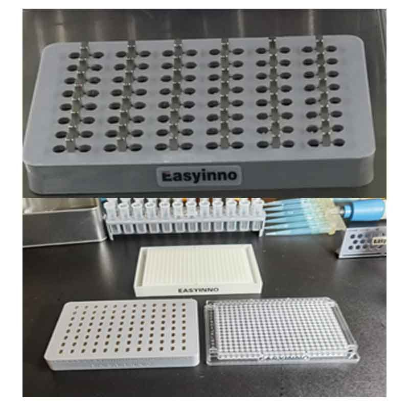 96孔PCR板磁力架(强力磁板 磁架/磁分离架/核酸提取磁架)