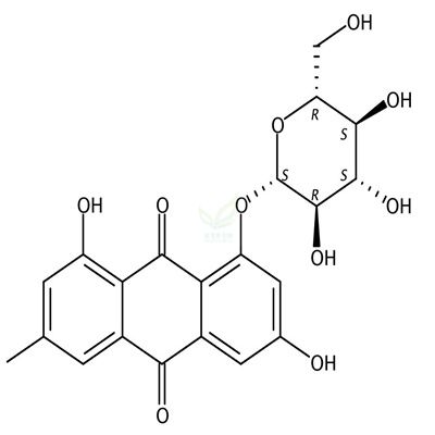 大黄素-8-O-β-D-葡萄糖苷  CAS号：23313-21-5