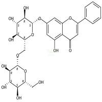 白杨素-7-O-龙胆二糖苷 CAS号:88640-89-5