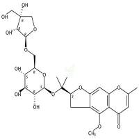 5-O-甲基维斯阿米醇-4'-O-β-D-呋喃芹糖基-(1→6)-β-D-吡喃葡萄糖苷    139446-82-5