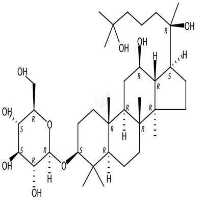 3-O-β-D-吡喃葡萄糖基-3β,12β,20(R),25-四羟基达玛烷  CAS号：1370040-12-2