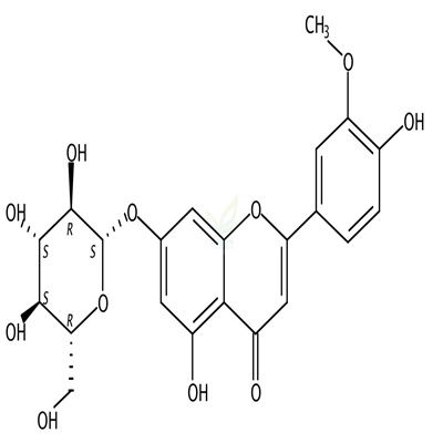 柯伊利素-7-O-葡萄糖苷  CAS号：19993-32-9