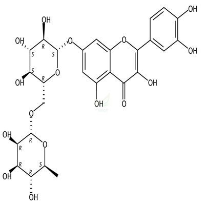 槲皮素-7-O-芸香糖苷  CAS号：147714-62-3
