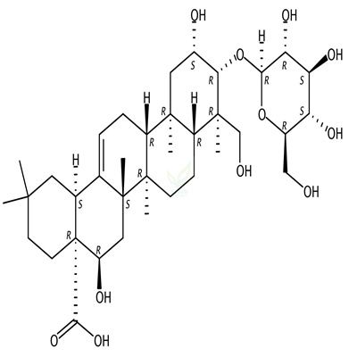 远志酸-3-O-β-D-吡喃葡萄糖苷  CAS号：121368-52-3