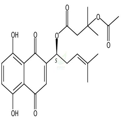 β-乙酰氧基异戊酰阿卡宁   CAS号：69091-17-4
