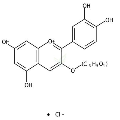 矢车菊素-3-阿拉伯糖苷  CAS号：27214-72-8