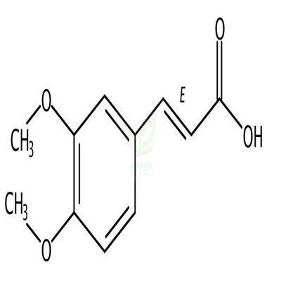 3,4-二甲氧基肉桂酸  CAS号：14737-89-4