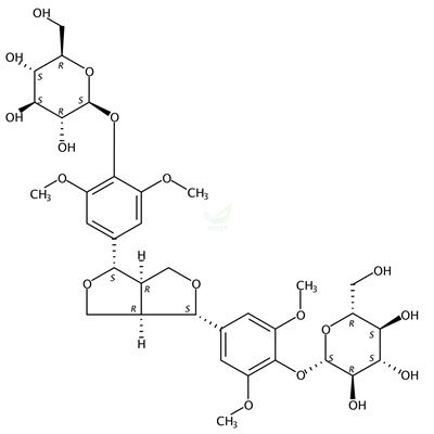 丁香脂素二葡萄糖苷  CAS号：573-44-4