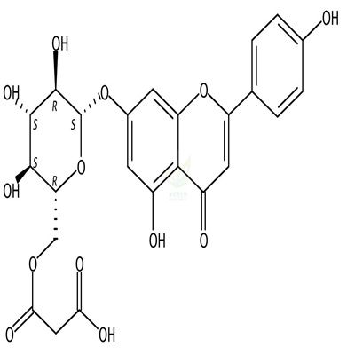 apigenin 7-O-(6-O-malonylglucoside)  CAS号：86546-87-4