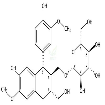 异落叶松脂素-9´-O-beta-D-吡喃葡萄糖苷  CAS号：63358-12-3
