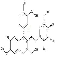 异落叶松脂素-9´-O-beta-D-吡喃葡萄糖苷  CAS号：63358-12-3