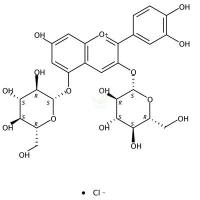氯化失车菊素-3,5-O-双葡萄糖苷  CAS号：2611-67-8