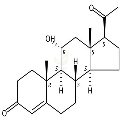 11ALPHA-孕酮  CAS号：80-75-1