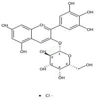 氯化飞燕草素-3-O-半乳糖苷  CAS号：28500-00-7