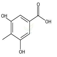 3,5-二羟基-4-甲基苯甲酸  CAS号：28026-96-2