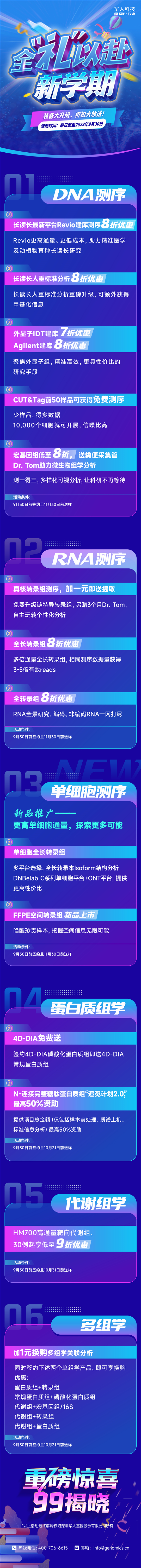 全“礼”以赴新学期，华大科技助力多组学研究