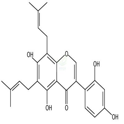 8-异戊烯基羽扇豆异黄酮  CAS号：125002-91-7