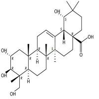 2-alpha,19-alpha,23-三羟基齐墩果酸  CAS号：58880-25-4