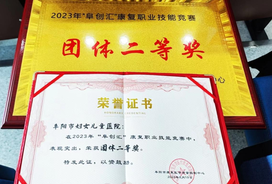 「阜创汇」技能大赛，来自阜阳市妇女儿童医院的他们获得全市第二名！