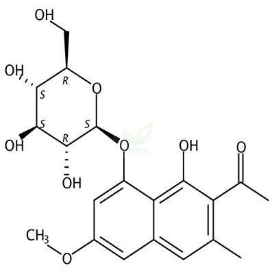 决明酮-8-O-β-D-葡萄糖苷   CAS号：64032-49-1