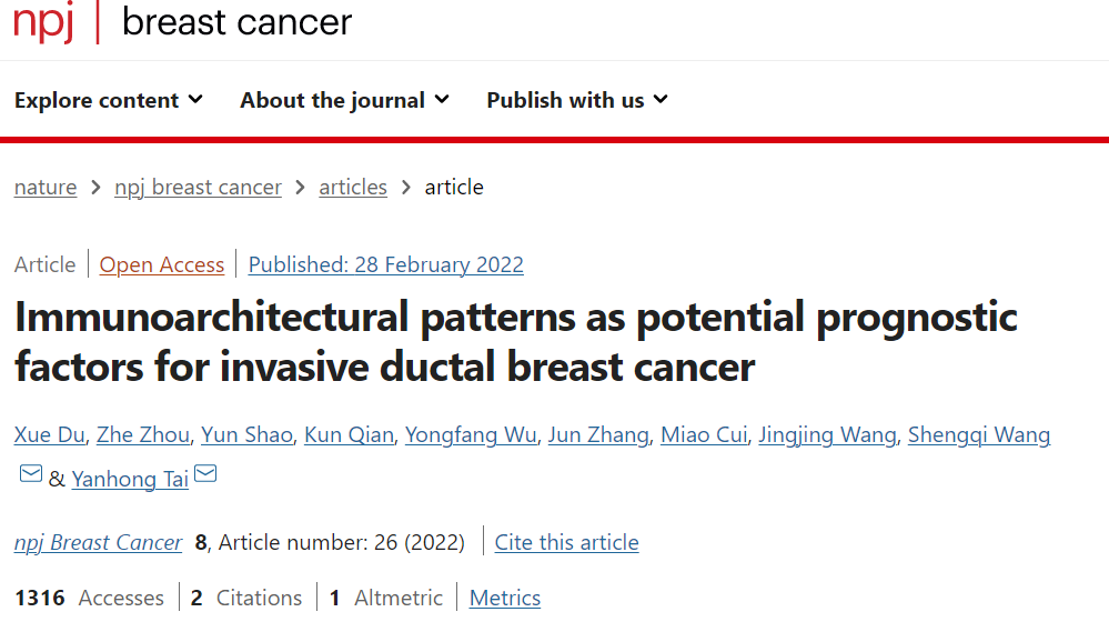 解放军总医院第五医学中心病理科使用579例临床样本发现免疫结构模式可能成为乳腺癌潜在预后指标