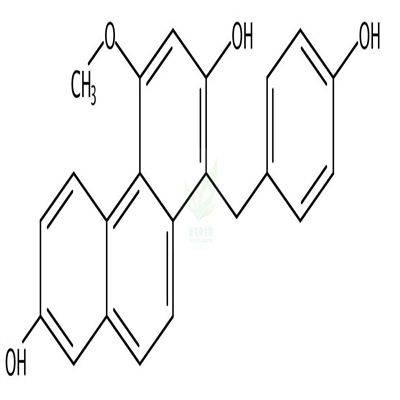 1-(4-羟苄基)-4-甲氧基菲-2,7-二醇   CAS号：133740-30-4