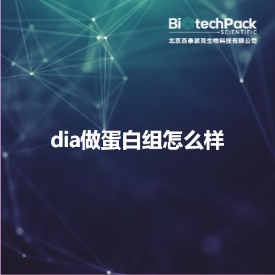 dia做蛋白组怎么样