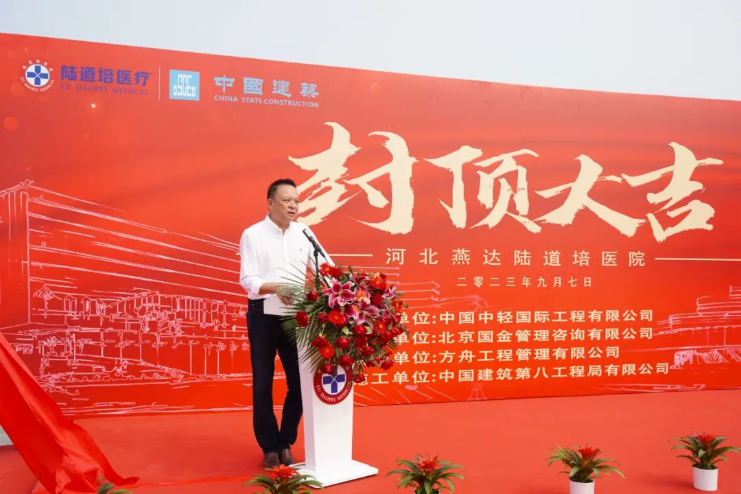 封顶大吉！河北燕达陆道培医院新院区完成主体建设