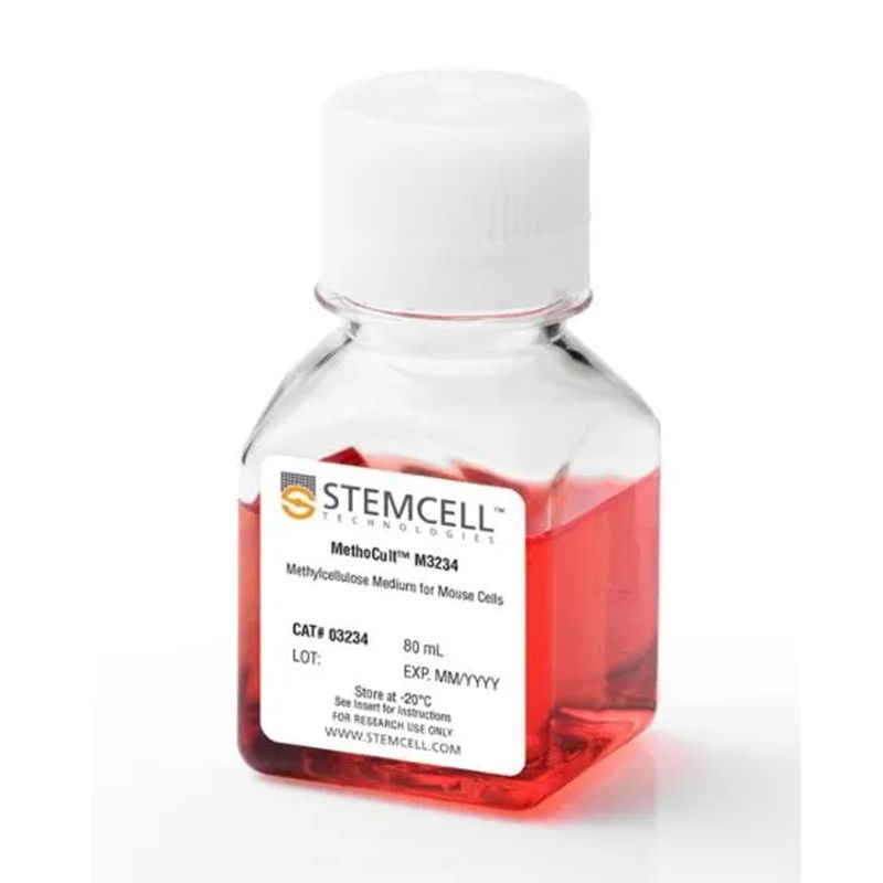 STEMCELL Technologies03234 MethoCult™ M3234/半固体甲基纤维素基础培养基检测小鼠造血CFU