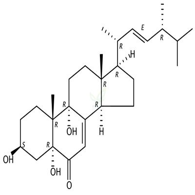 3,5,9-三羟基麦角甾-7,22-二烯-6-酮  CAS号：88191-14-4