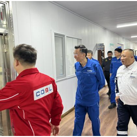 中国海洋石油集团有限公司党组书记、董事长汪东进一行莅临米桑油田区域健康服务中心调研指导
