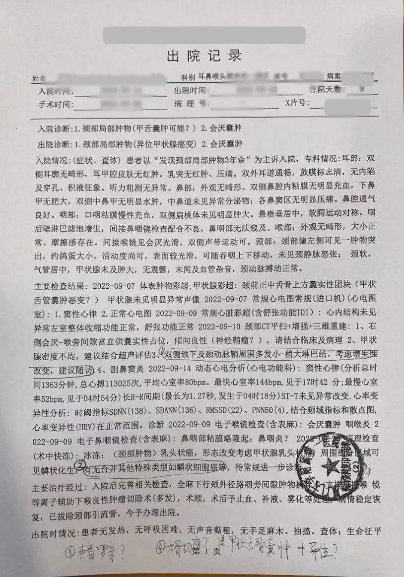 【超声病例】罕见甲状腺异位癌一例