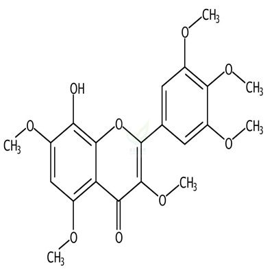 8-羟基-3,5,7,3',4',5'-六甲氧基黄酮  CAS号：202846-95-5