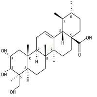 2alpha,3alpha,24-三羟基乌苏-12-烯-28-酸  CAS号：89786-83-4