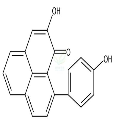2-羟基-9-(4-羟基苯基)-1H-萘嵌苯-1-酮  CAS号：56252-02-9