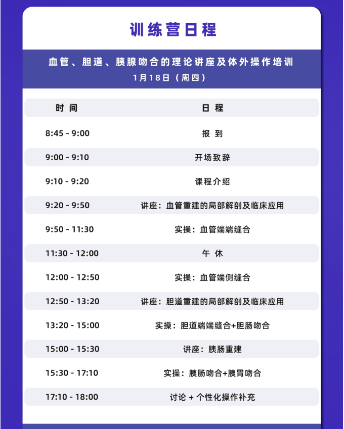 理论到实操：外科吻合技术训练营等你加入！