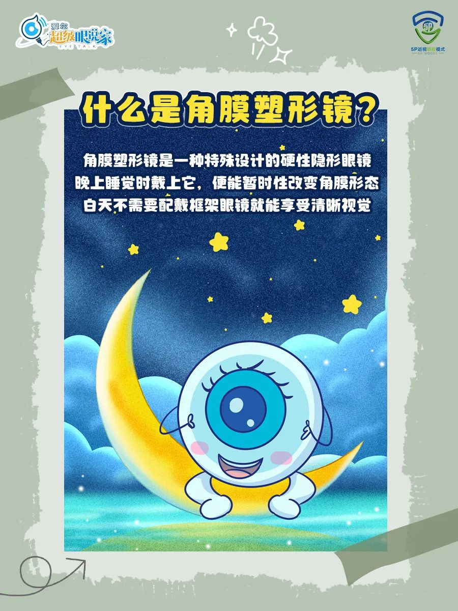 睡觉时戴这种隐性眼镜，白天不戴就能看得清？