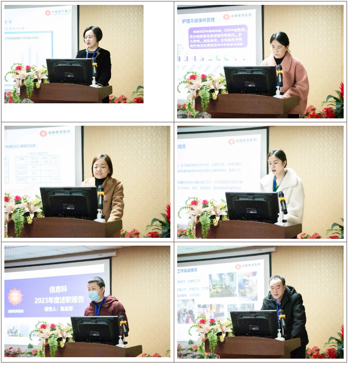 夯实成效 续力前行 | 成都誉美医院召开 2023 年度全院中层领导述职会