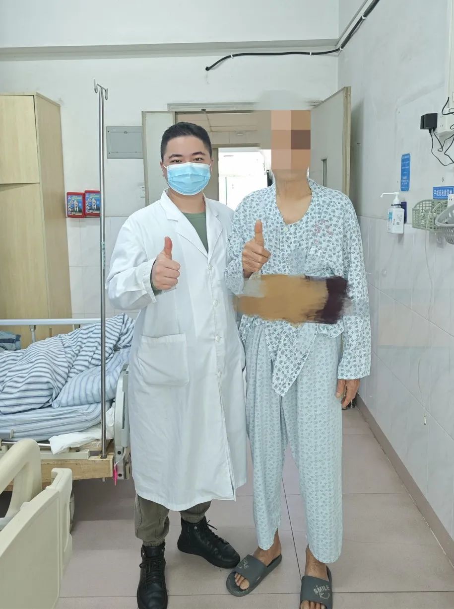 佛山市三水区人民医院脊柱内镜微创手术成功缓解八旬老人巨大腰椎间盘突疼痛