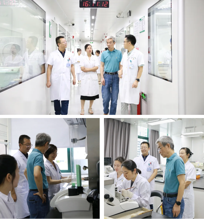 复旦大学附属妇产科医院周先荣教授到深圳市妇幼保健院病理科交流指导