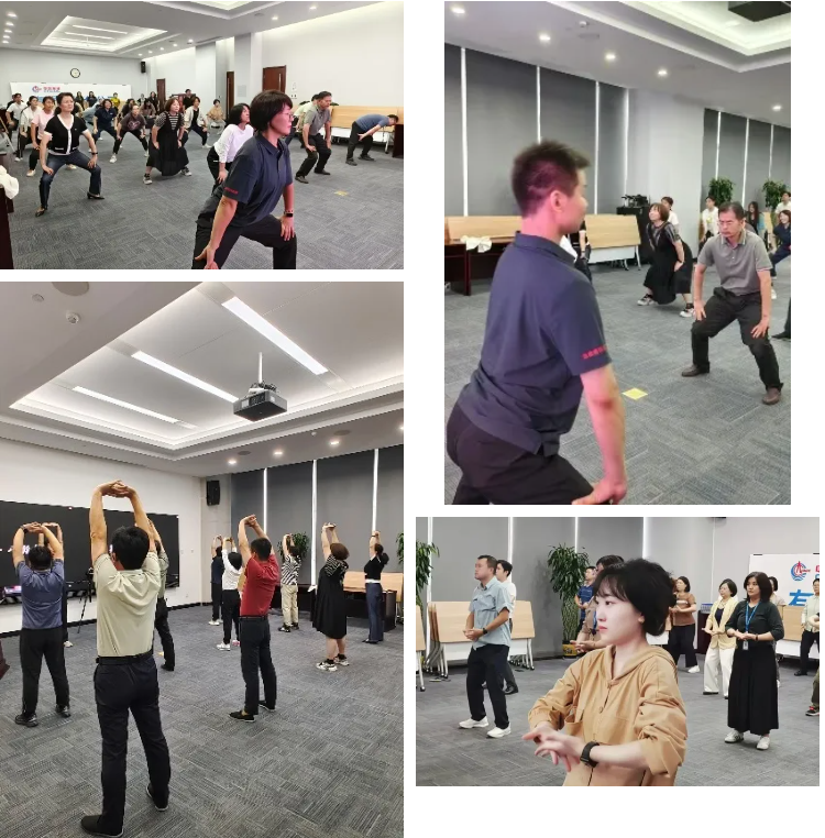 练八段锦,健康生活丨北大医疗海洋石油医院走进中国海油天津分公司