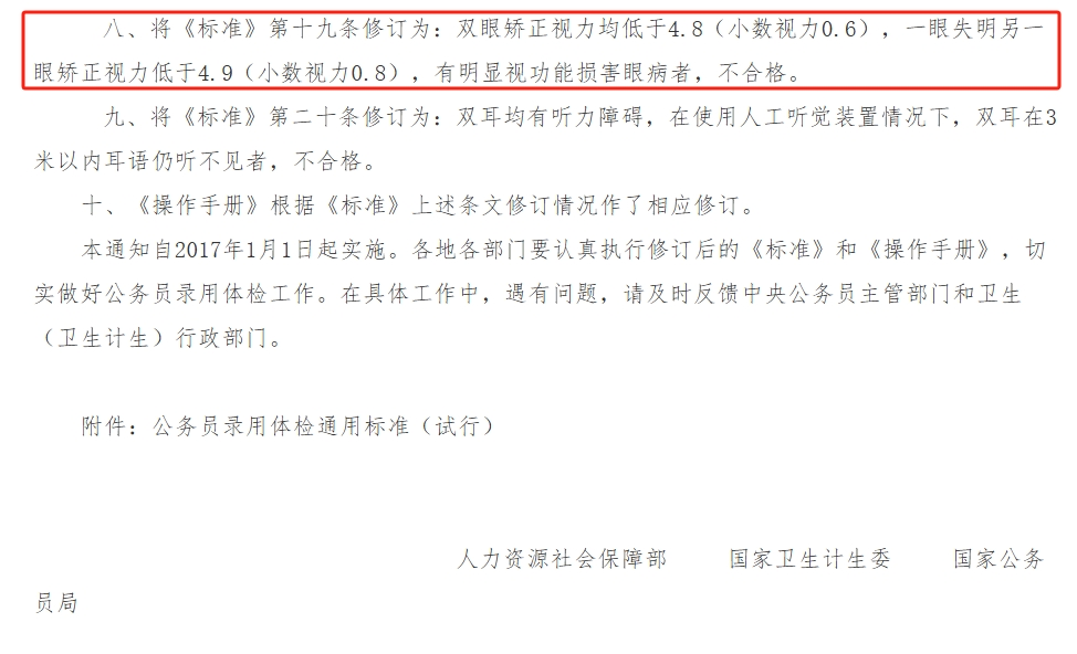 国考视力要求是多少？武汉普瑞眼科关念提醒考生近视手术可以助力