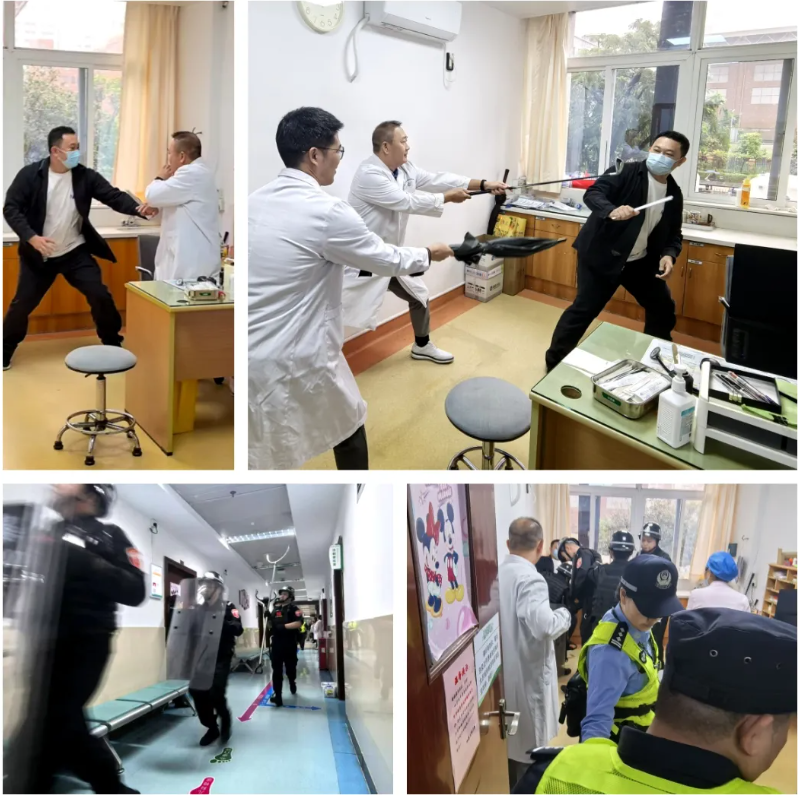 深圳市妇幼保健院红荔院区开展联合反恐防暴实战演练