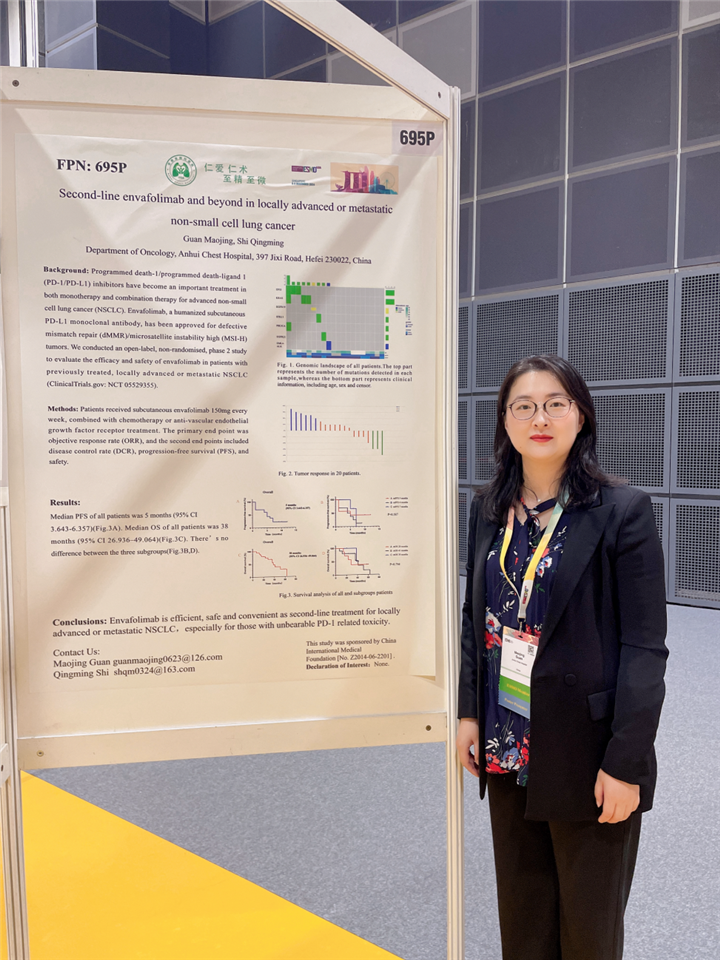 安徽省胸科医院青年医师亮相 2024 年欧洲肿瘤内科学会亚洲年会