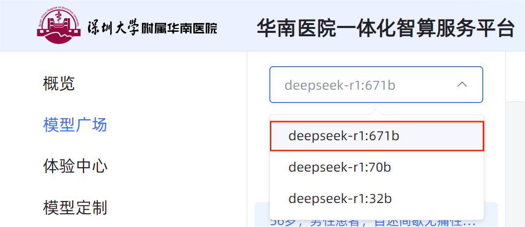 多参数版本 DeepSeek-R1 大模型落地 深大附属华南医院加快推动 AI 国际医院建设