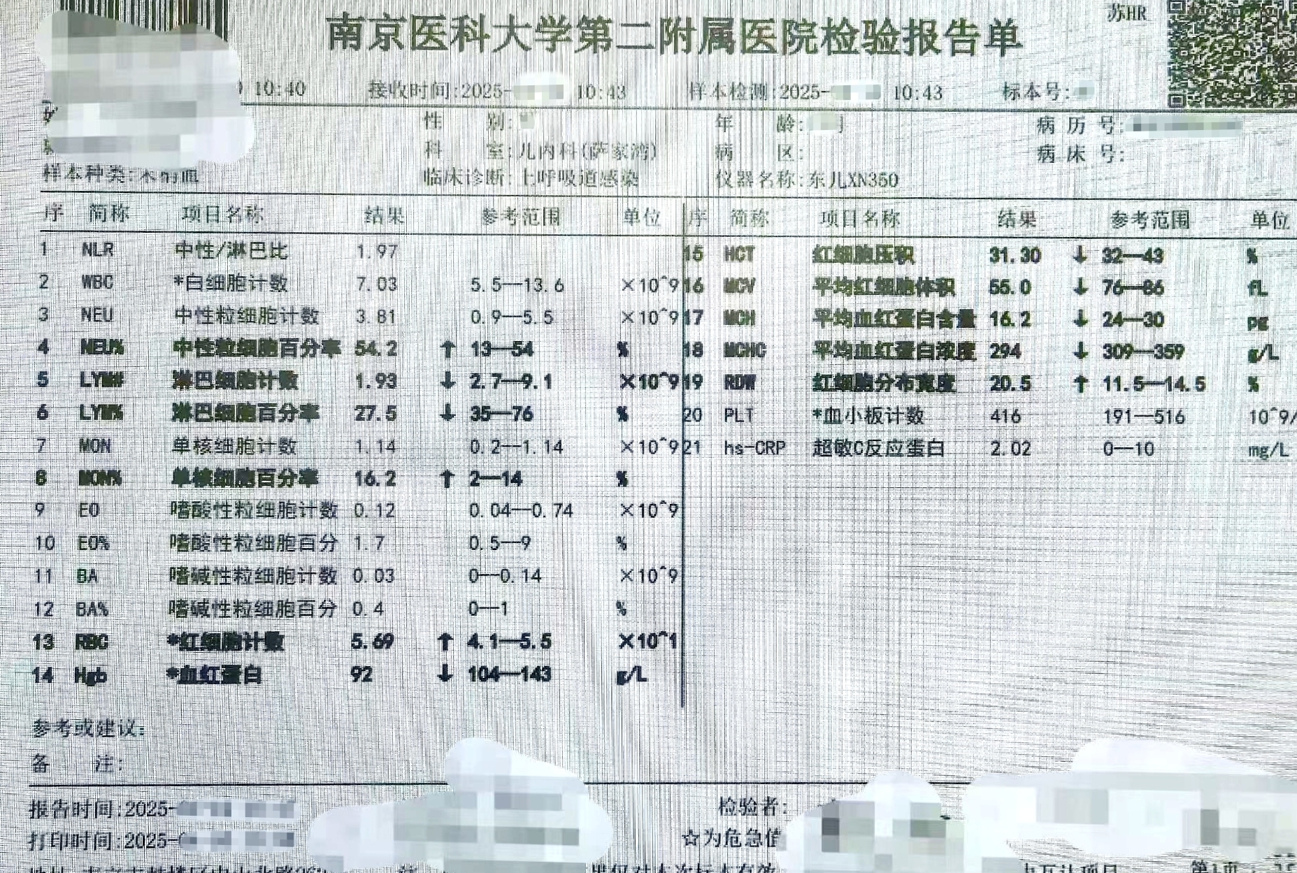 血常规里隐藏异常，2 岁男孩确诊地中海贫血！