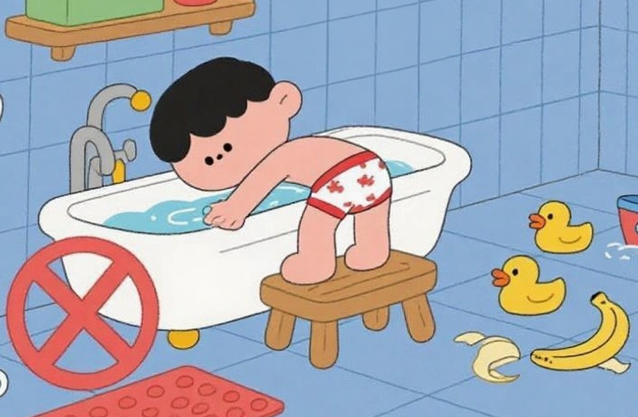 一幼童艾草泡澡时突发溺水，家人这个动作救了孩子……