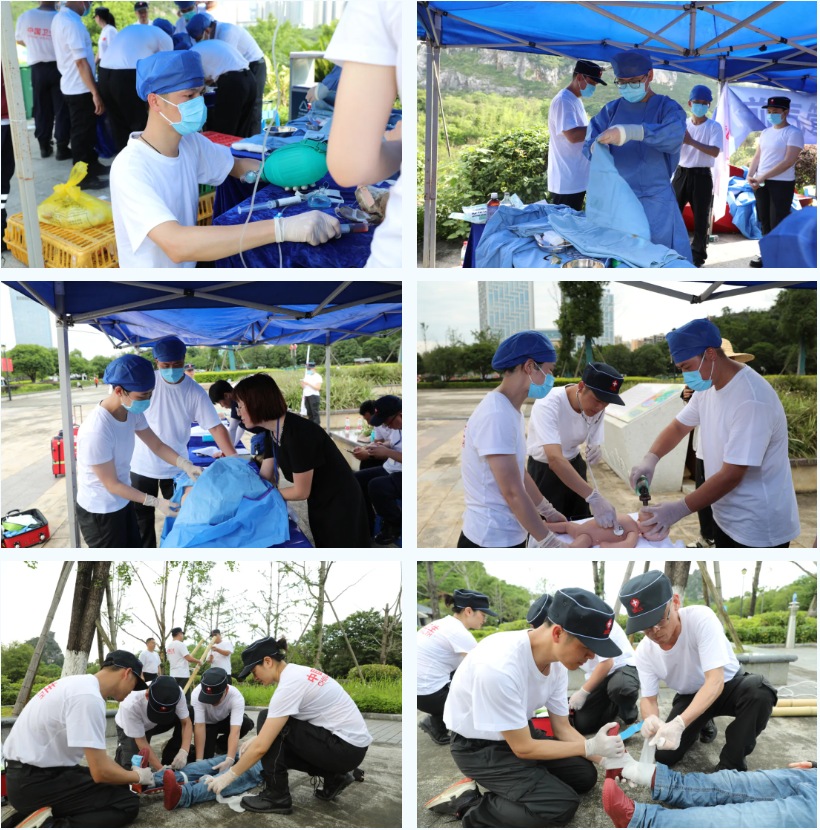 广西医科大学第一附属医院参加 2025 年全区道路交通事故紧急医学救援综合演练