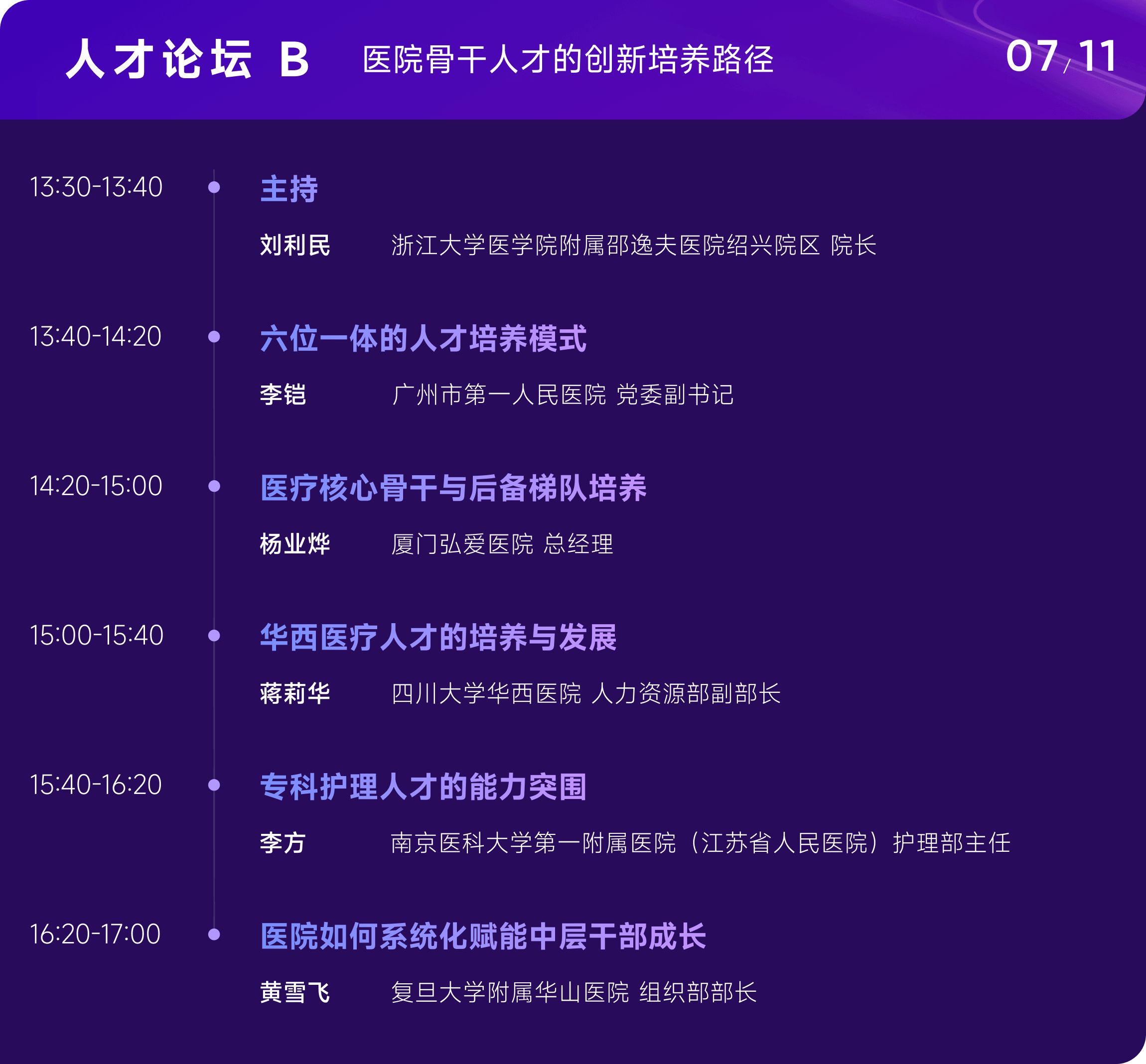 人才论坛B 医院骨干人才的创新培养路径