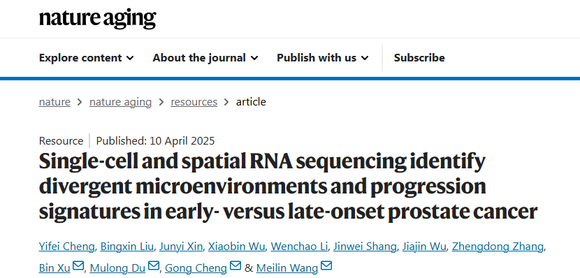 中大医院前列腺癌免疫微环境领域研究最新成果发表